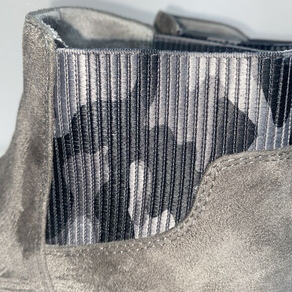 Dr. Scholl’s Women’s Size 8M Lean in Grey Suede Wedge Comfort Ankle Booties - Picture 15 of 15